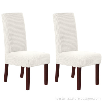 Stretch White Spandex Dining Cover Set of 2/4/6
